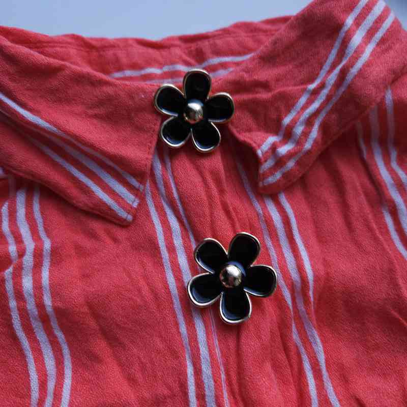 Cubre boton -Flora negro- miniatura 4