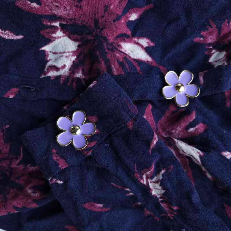 Cubre boton -Flora violeta- miniatura 4