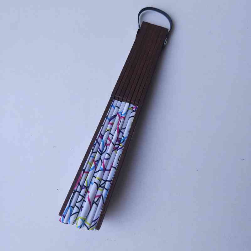 Abanico Trama Pocket Blanco miniatura 4
