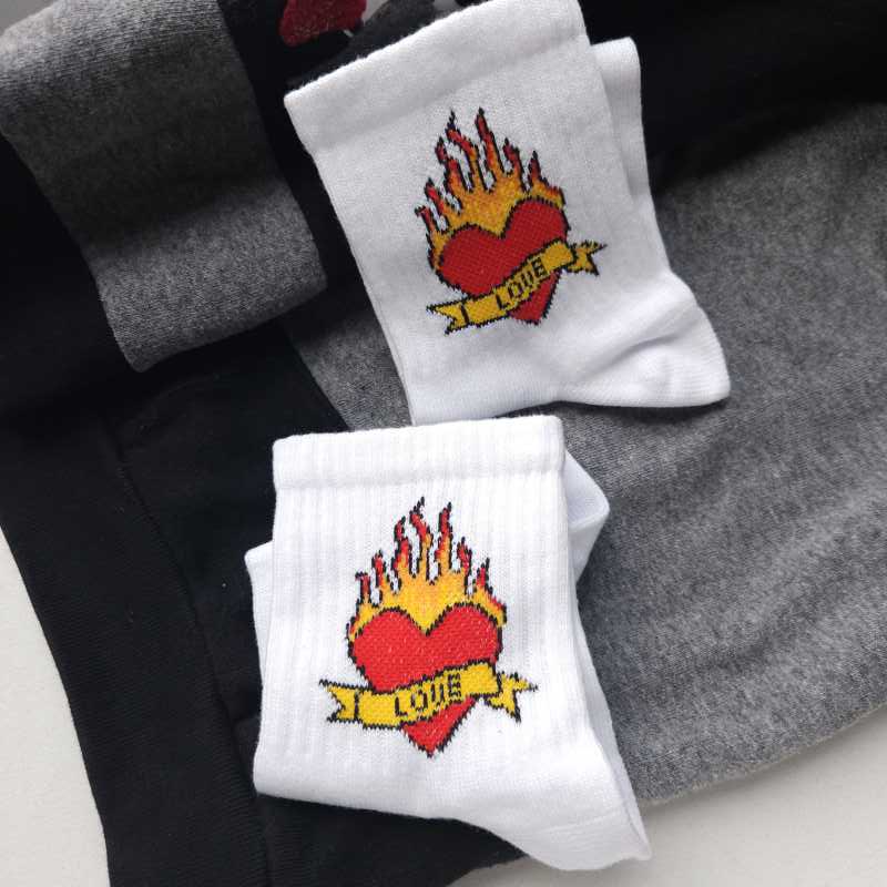 Tenis Diseño Blanca - Love Fuego Blanca miniatura 3