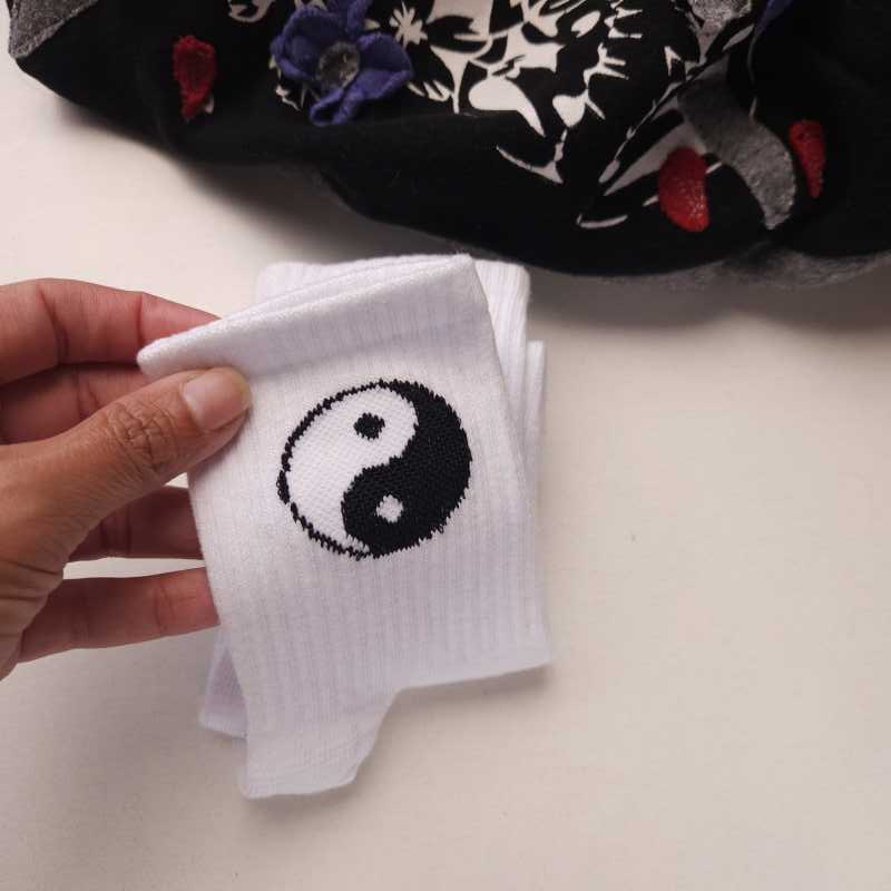 Tenis Diseño Blanca - Yin Yang Blanca miniatura 1