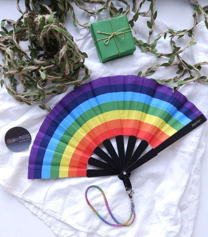 Abanico Pocket -Arcoiris full-