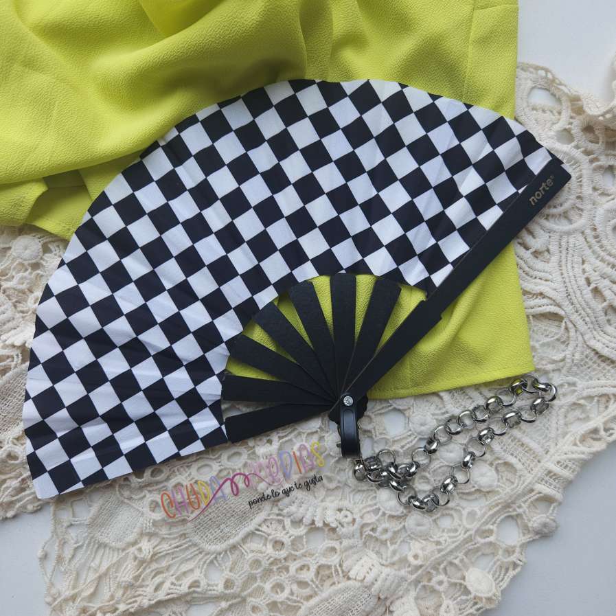 Abanico pocket -Damero byn-