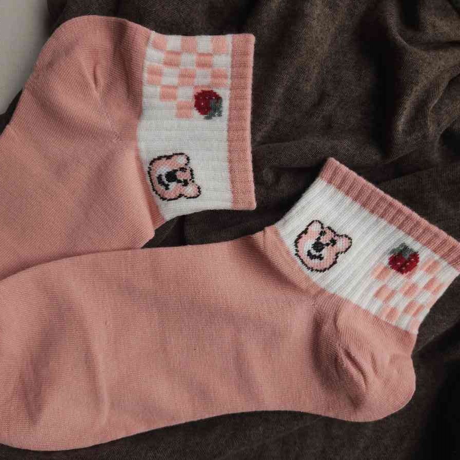 Soquete Damero Rosado