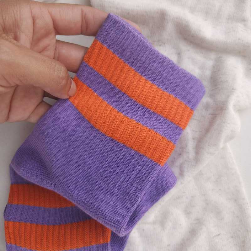 Tenis Entrelazando Colores - Lila Naranja - imagen 1