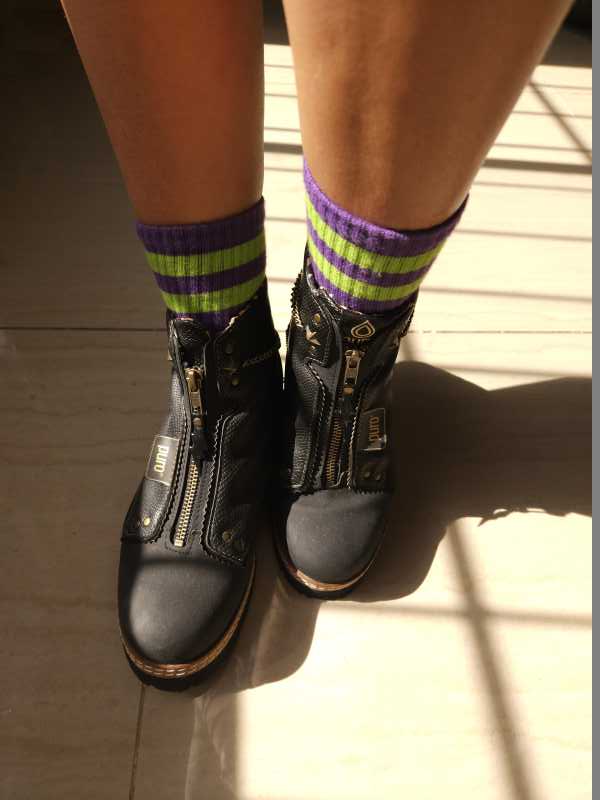 Tenis Entrelazando Colores - Violeta Manzana - imagen 1