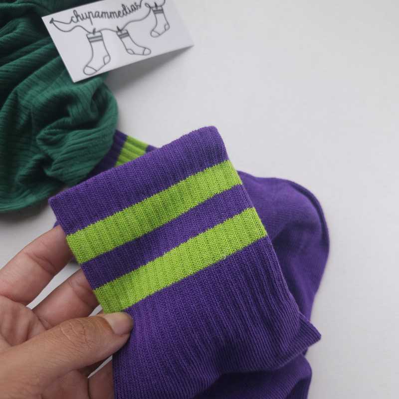 Tenis Entrelazando Colores - Violeta Manzana miniatura 2